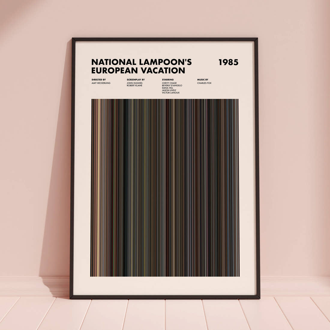 National Lampoon's European Vacation Movie Barcode Poster
