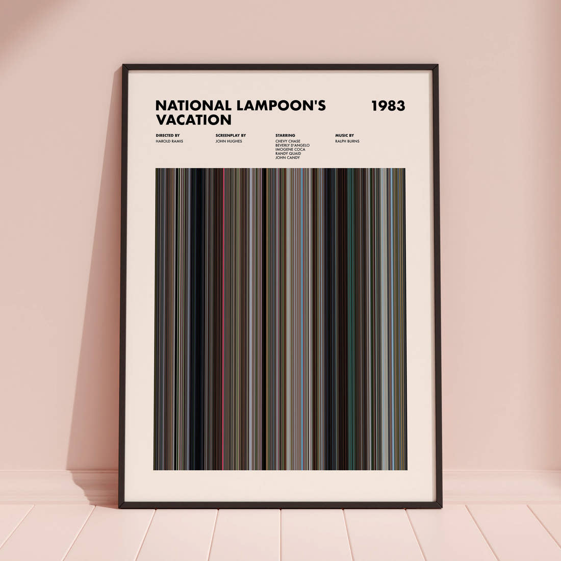 National Lampoon's Vacation Movie Barcode Poster