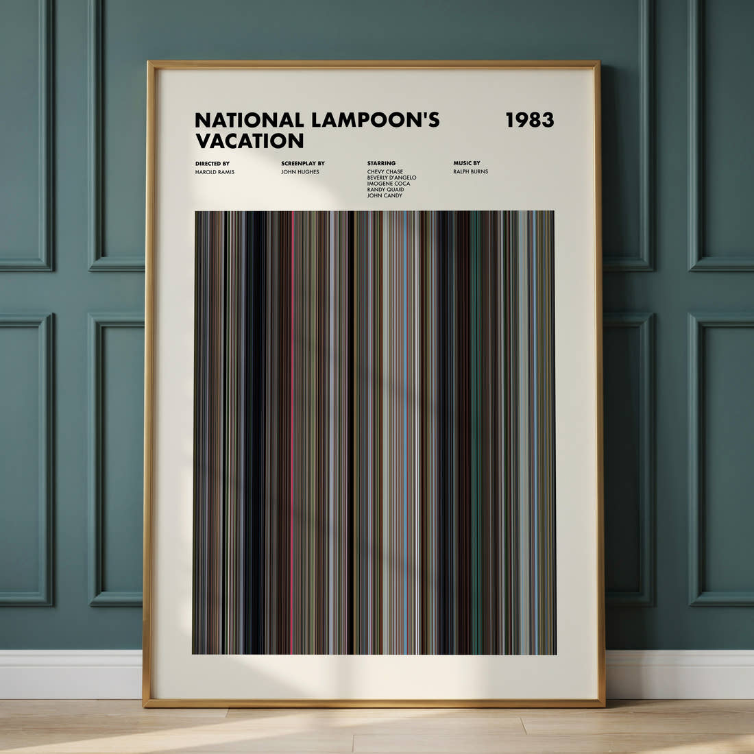 National Lampoon's Vacation Movie Barcode Poster