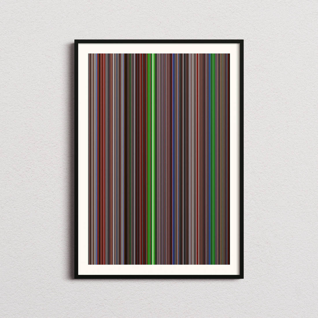 Natural Born Killers Movie Barcode Poster - Barcode Only