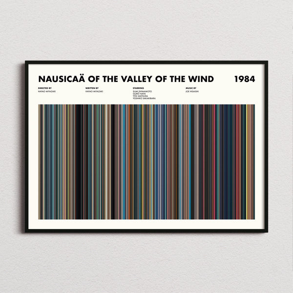 Nausicaa Movie Barcode Poster