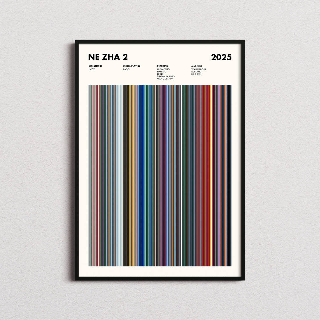 Ne Zha 2 Movie Barcode Poster