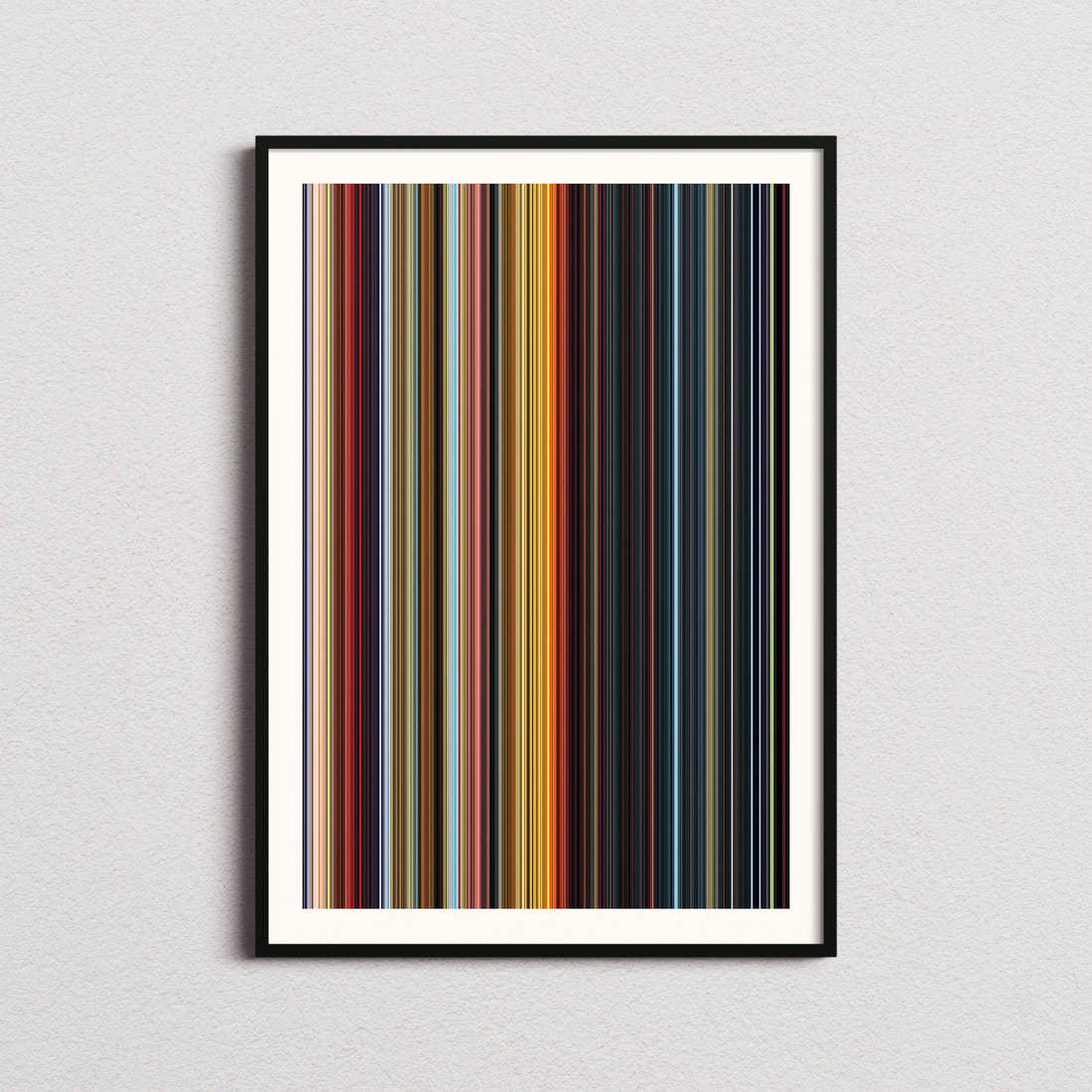 Ne Zha Movie Barcode Poster - Barcode Only