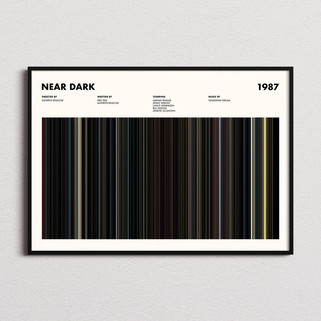 Near Dark Movie Barcode Poster