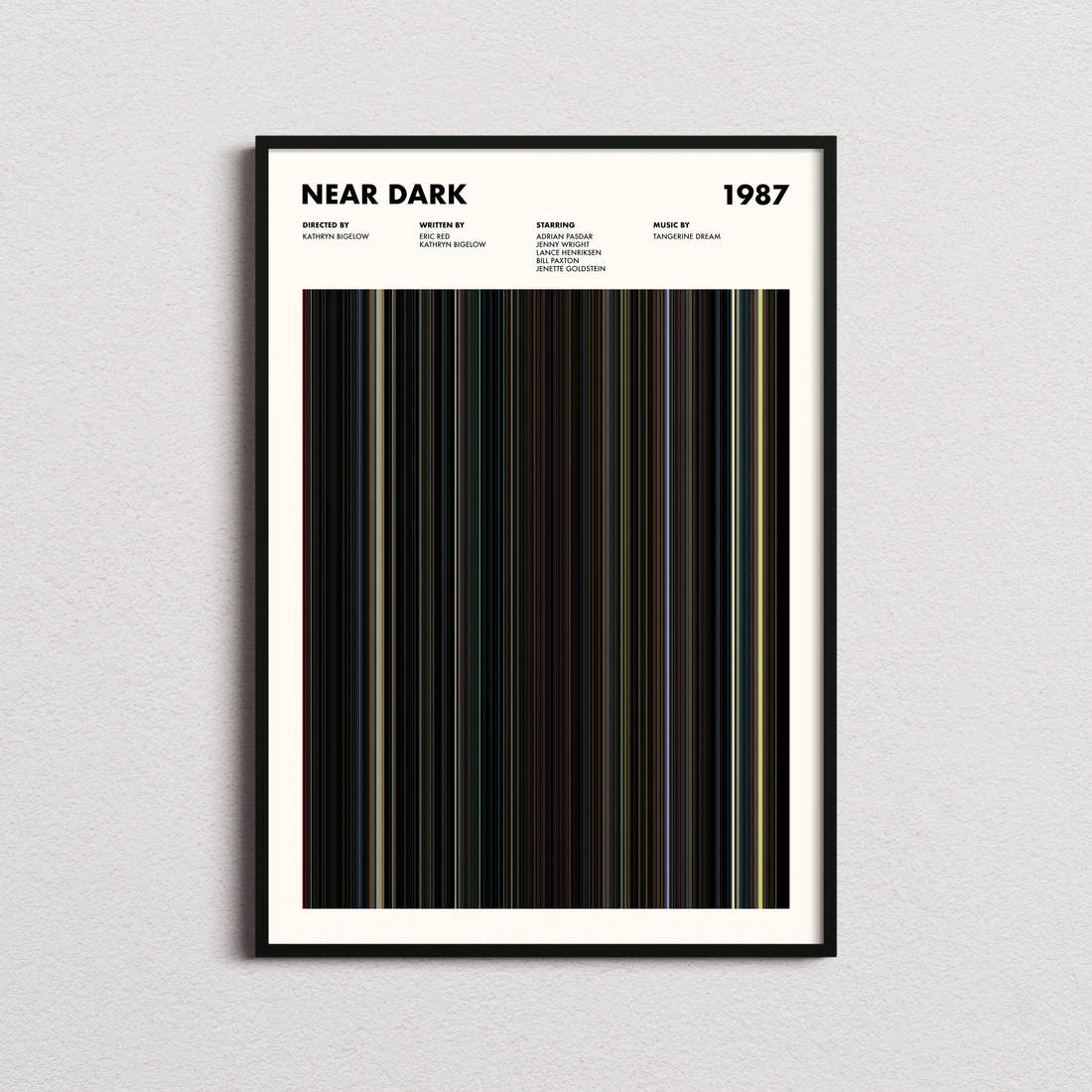 Near Dark Movie Barcode Poster