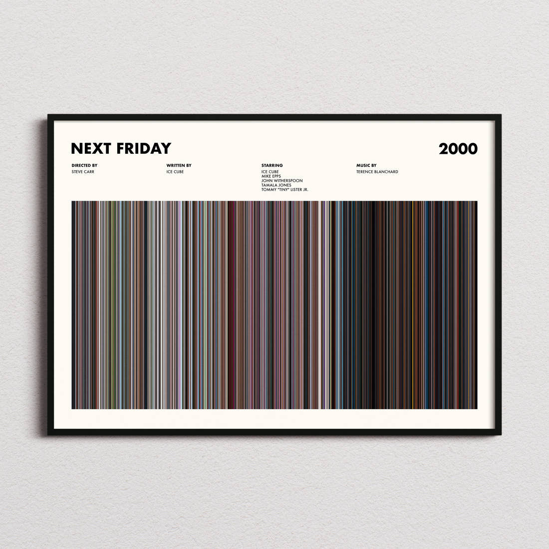 Next Friday Movie Barcode Poster