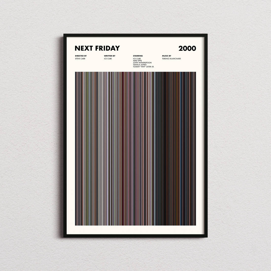 Next Friday Movie Barcode Poster