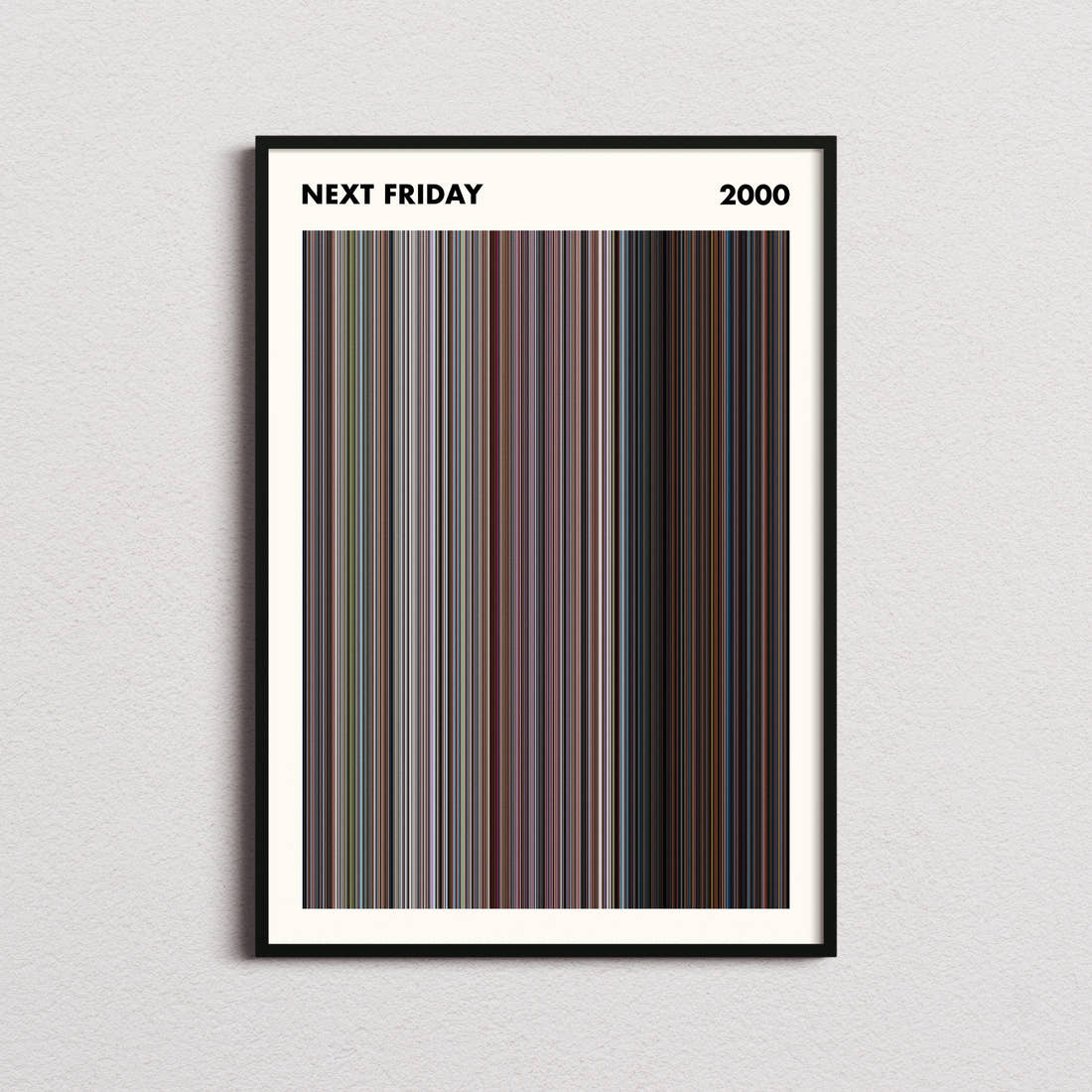 Next Friday Movie Barcode Poster - Simplified