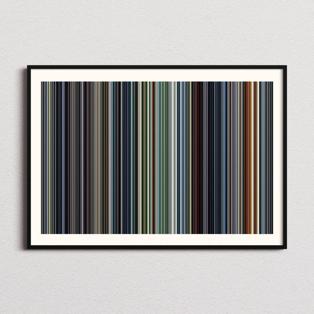 Ninja Scroll Movie Barcode Poster - Barcode Only