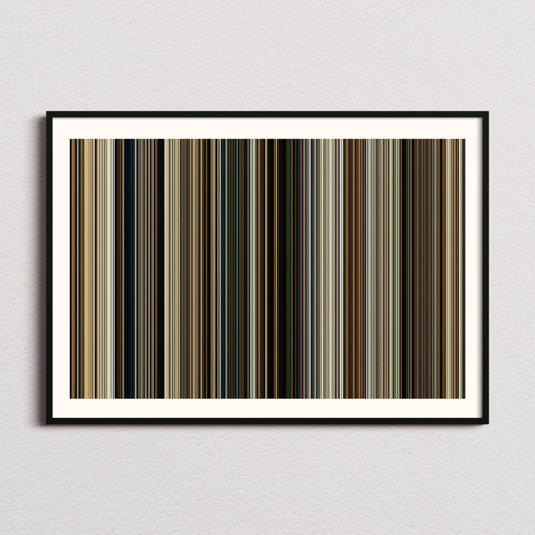 No Country for Old Men Movie Barcode Poster - Barcode Only