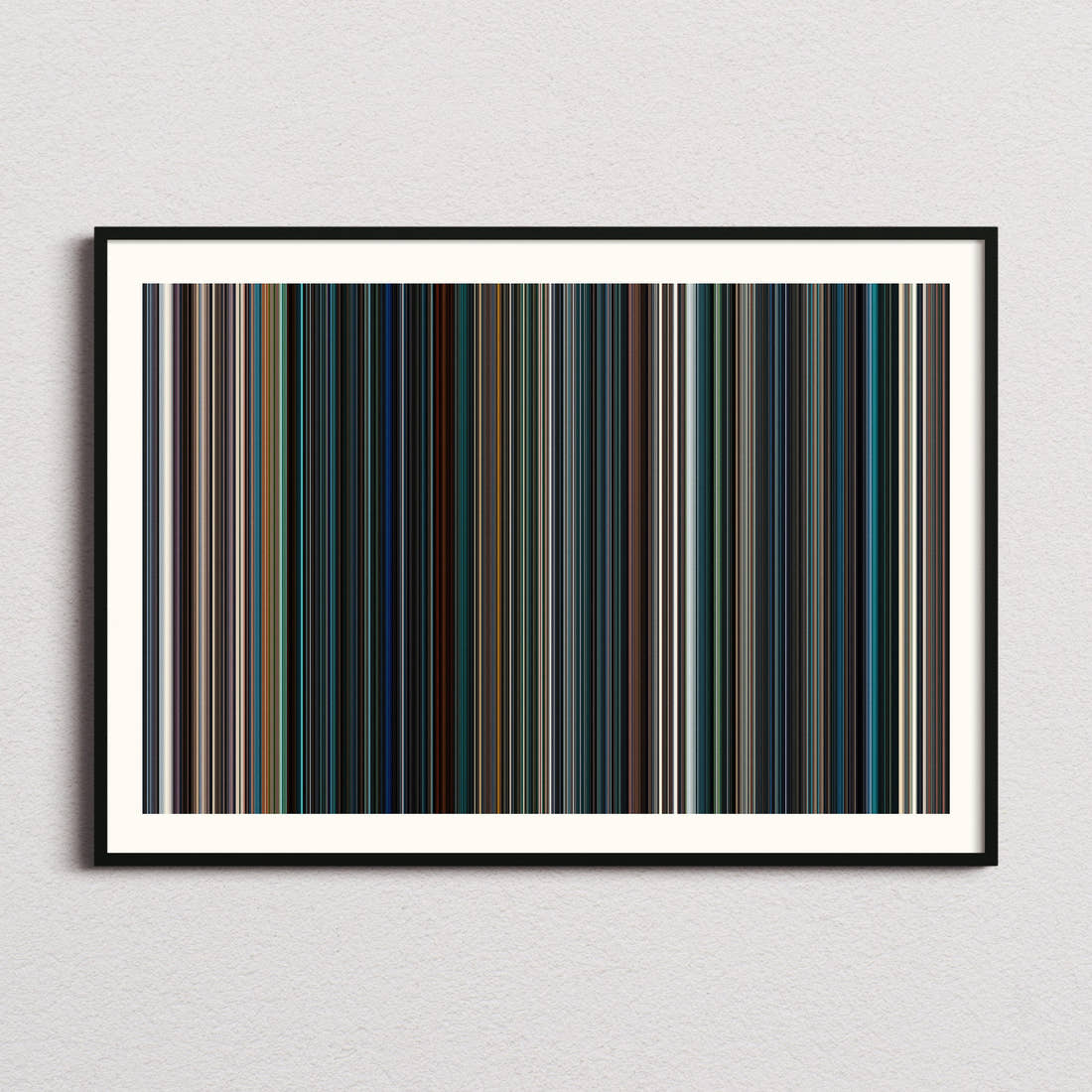 No Time to Die Movie Barcode Poster - Barcode Only