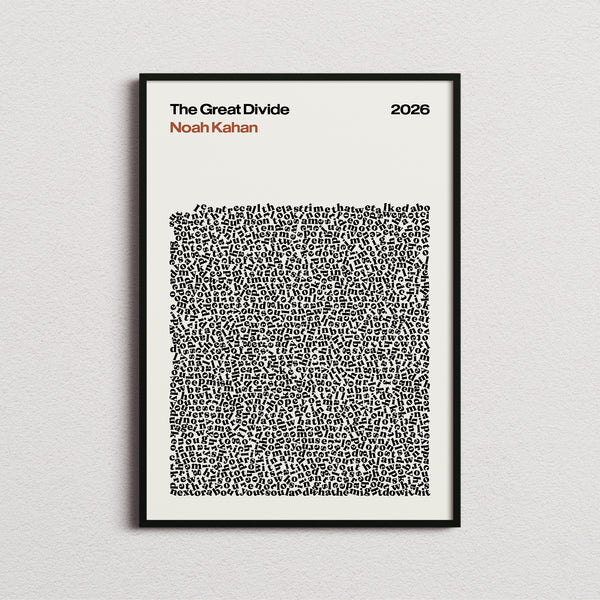 Noah Kahan The Great Divide Lyric Print