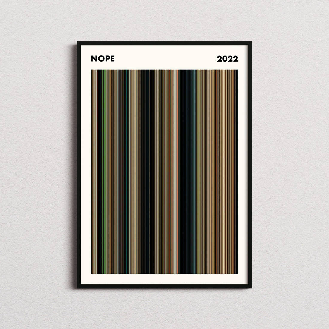 Nope Movie Barcode Poster - Simplified