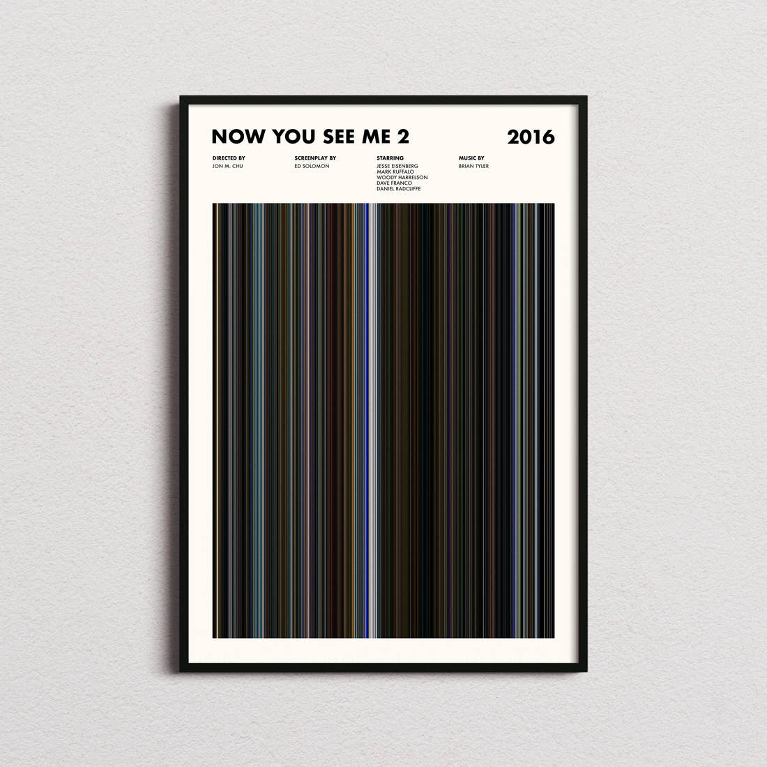 Now You See Me 2 Movie Barcode Poster
