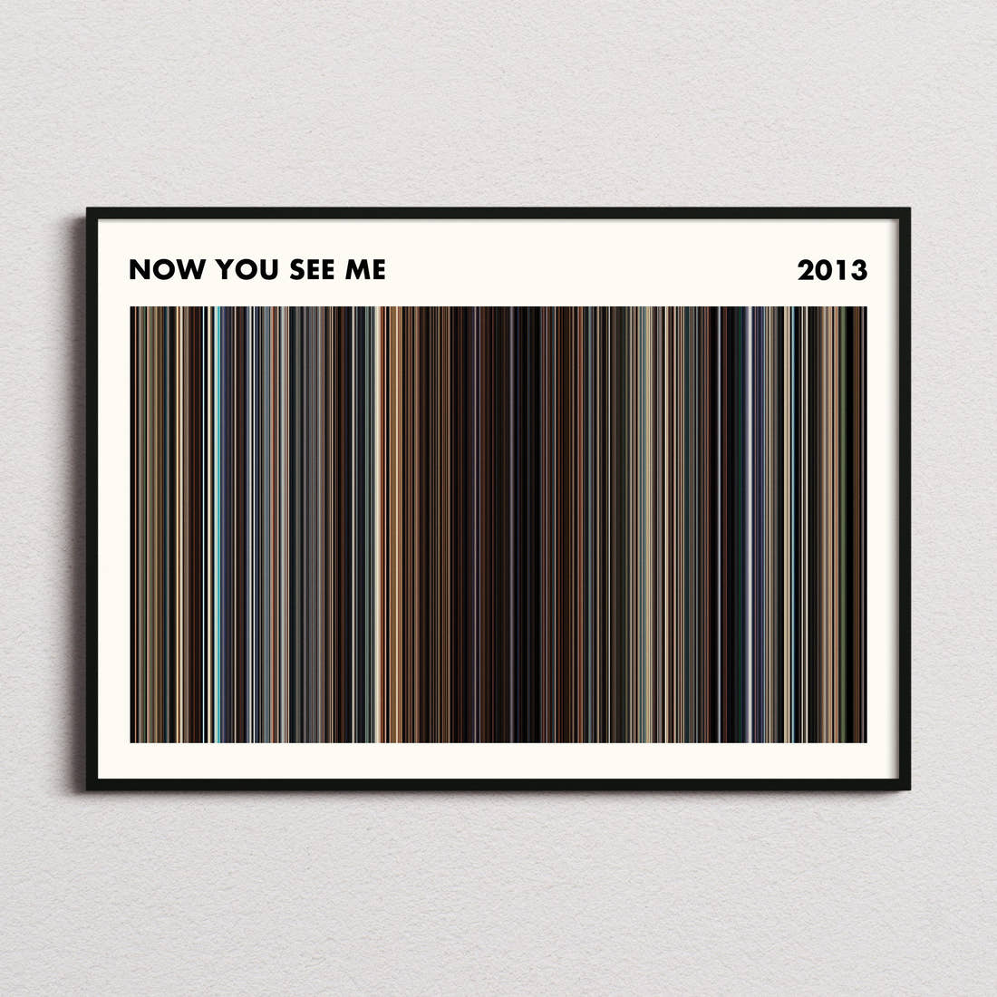 Now You See Me Movie Barcode Poster - Simplified