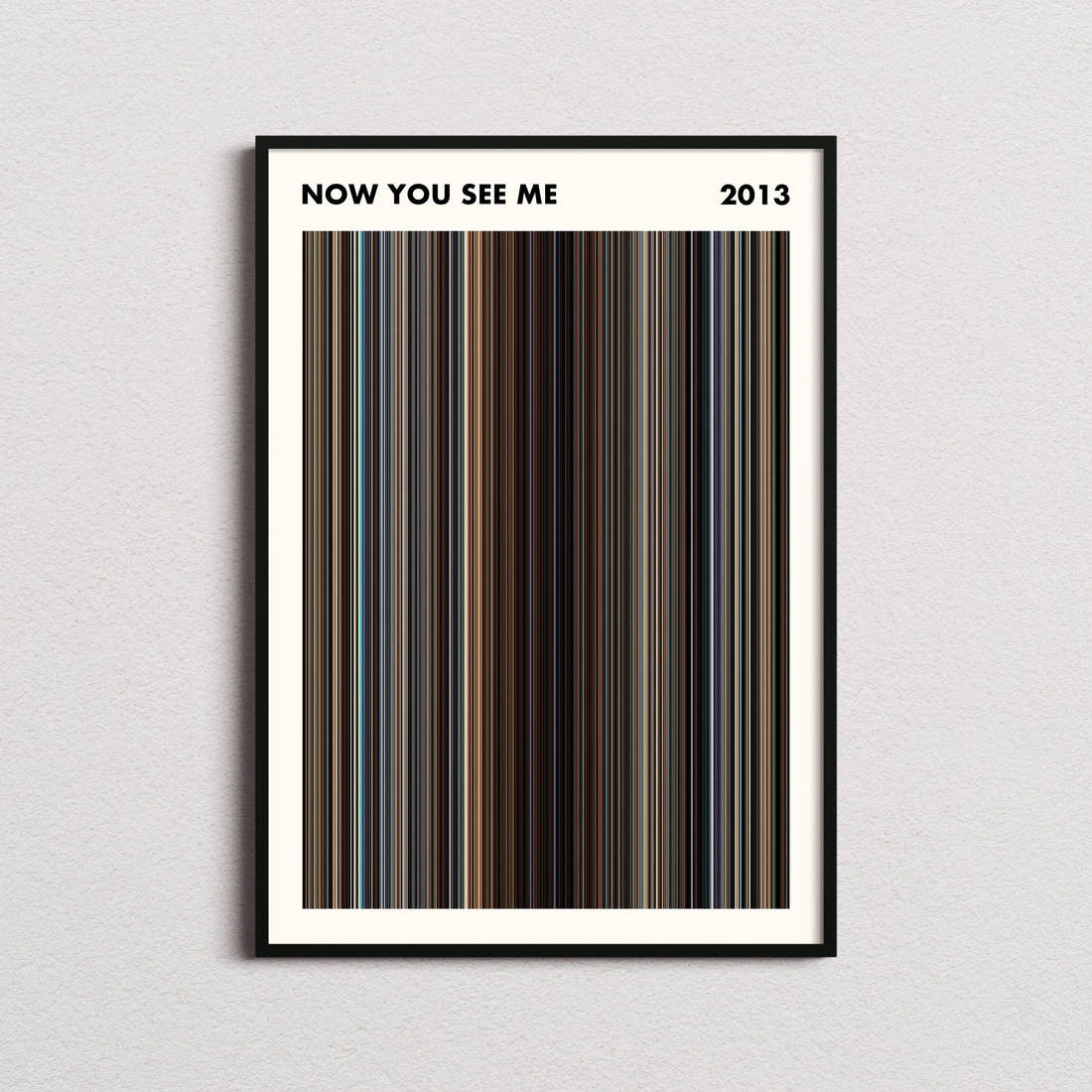 Now You See Me Movie Barcode Poster - Simplified