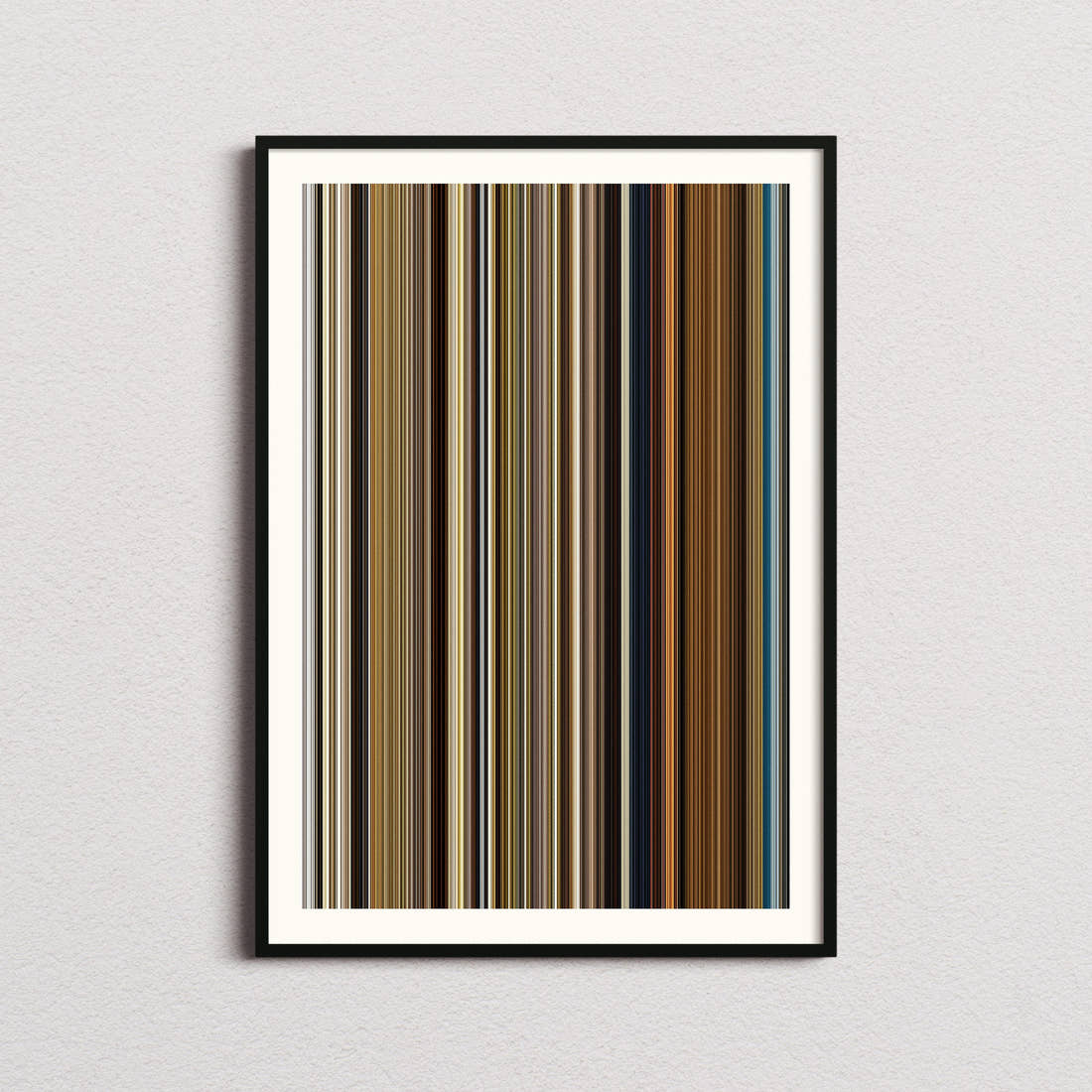 O' Brother Where Art Thou Movie Barcode Poster - Barcode Only