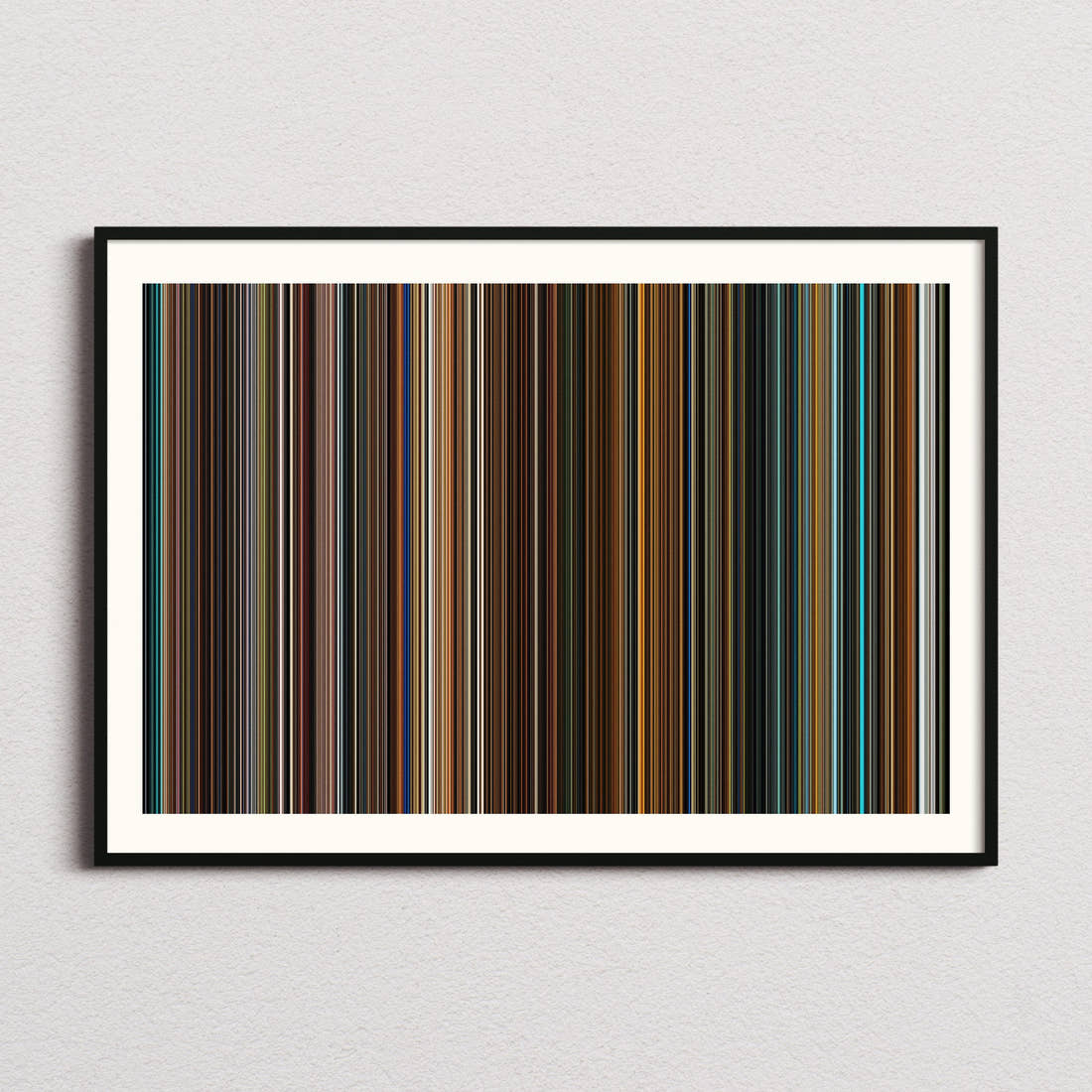 Ocean's Eleven Movie Barcode Poster - Barcode Only