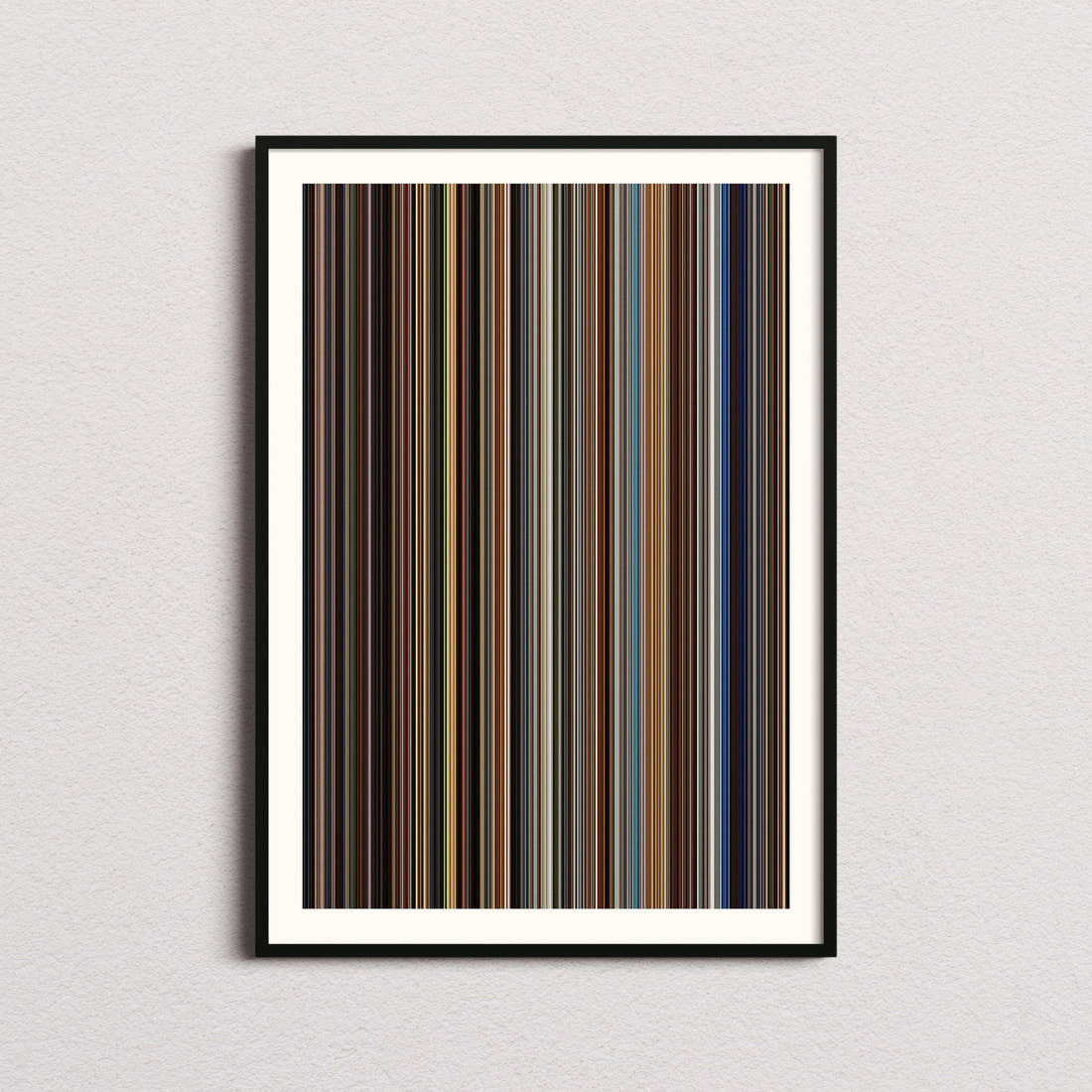 Ocean's Twelve Movie Barcode Poster - Barcode Only