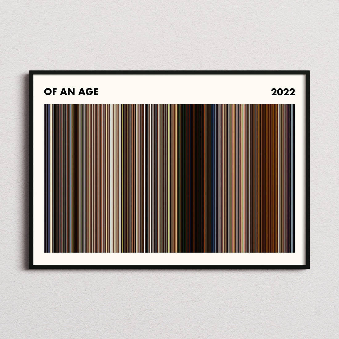 Of an Age Movie Barcode Poster - Simplified