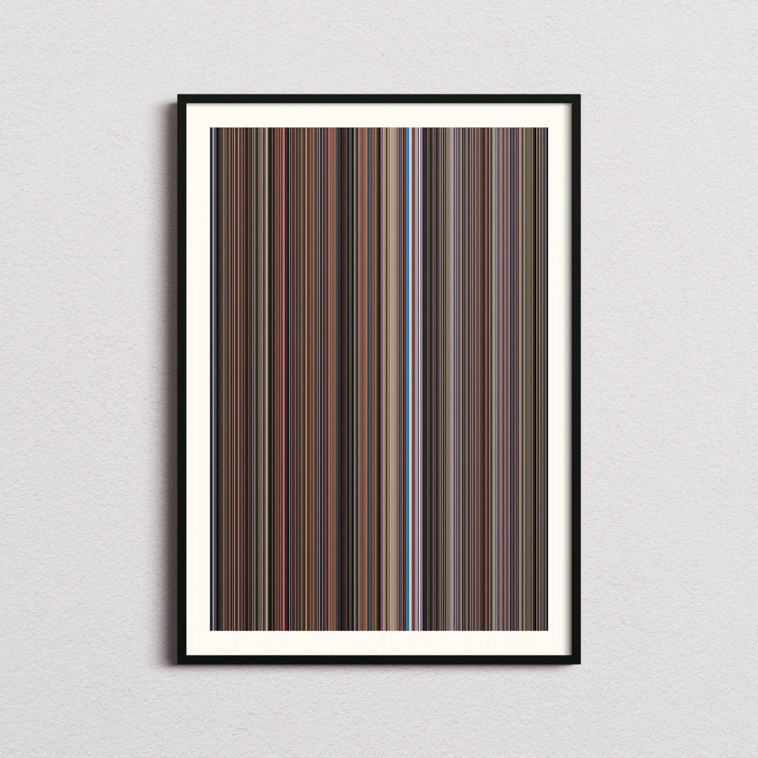 Old School Movie Barcode Poster - Barcode Only