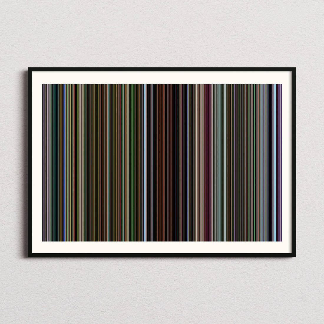Oldboy 2003 Movie Barcode Poster - Barcode Only