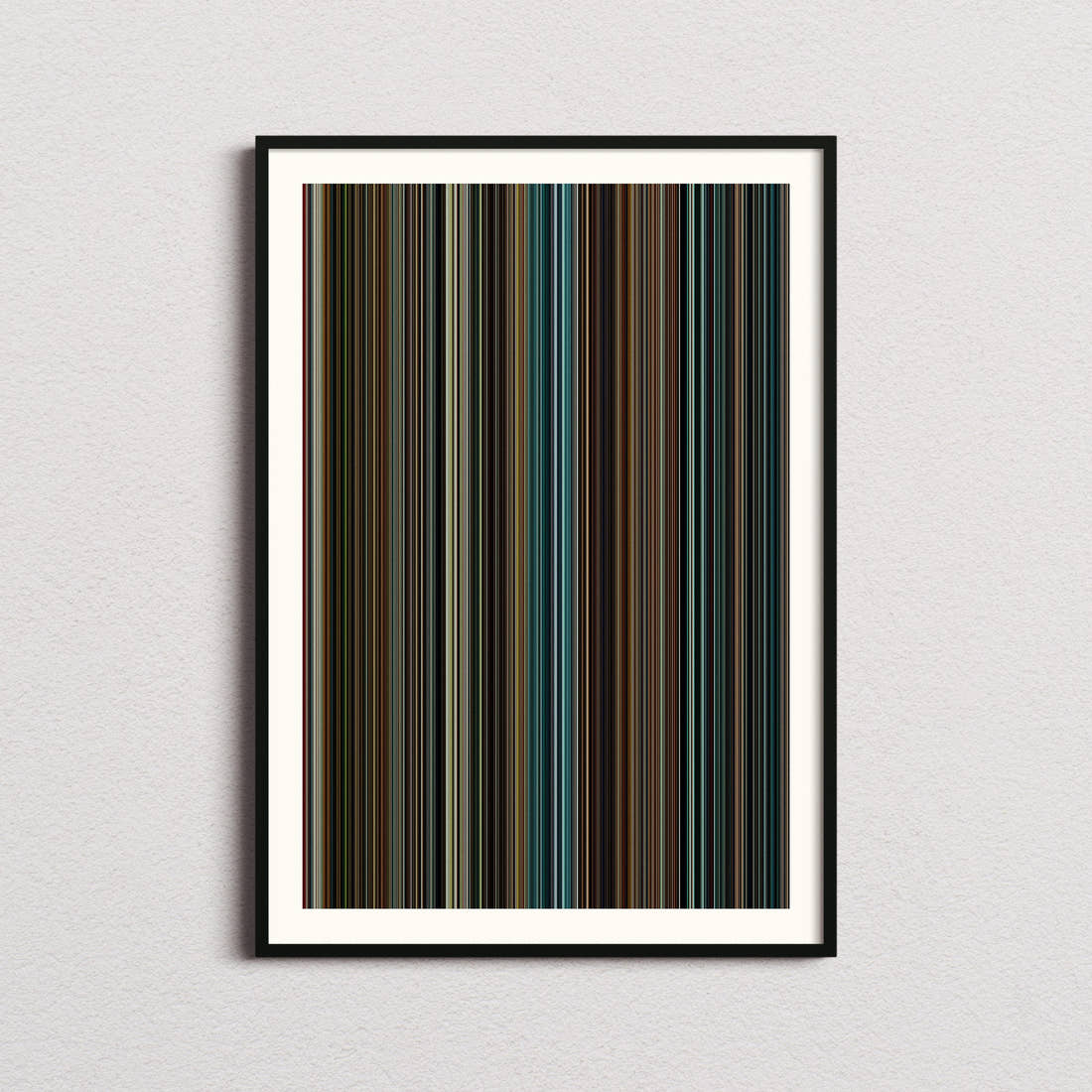 Oldboy 2013 Movie Barcode Poster - Barcode Only