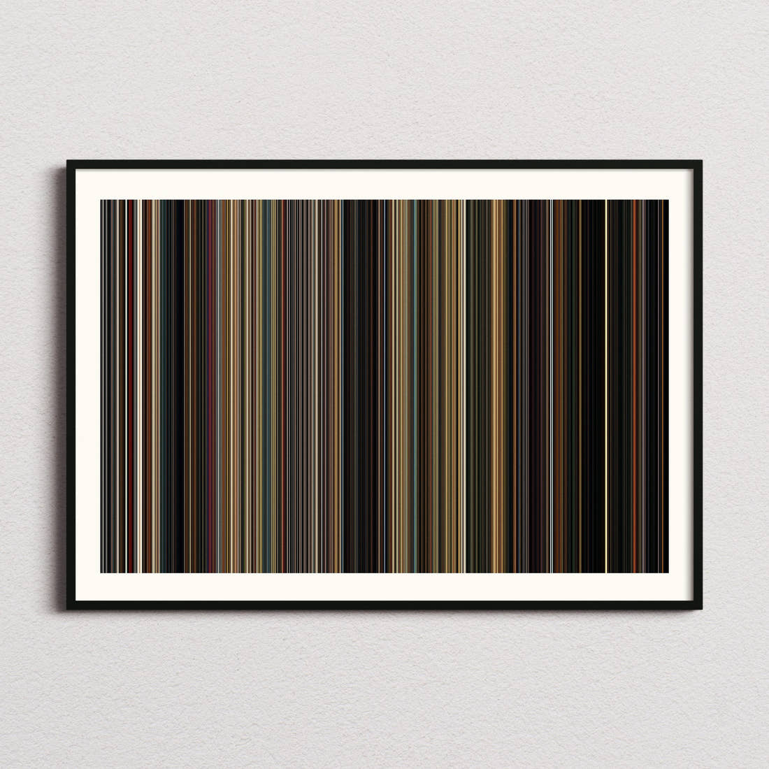 Once Upon a Time in Hollywood Movie Barcode Poster - Barcode Only