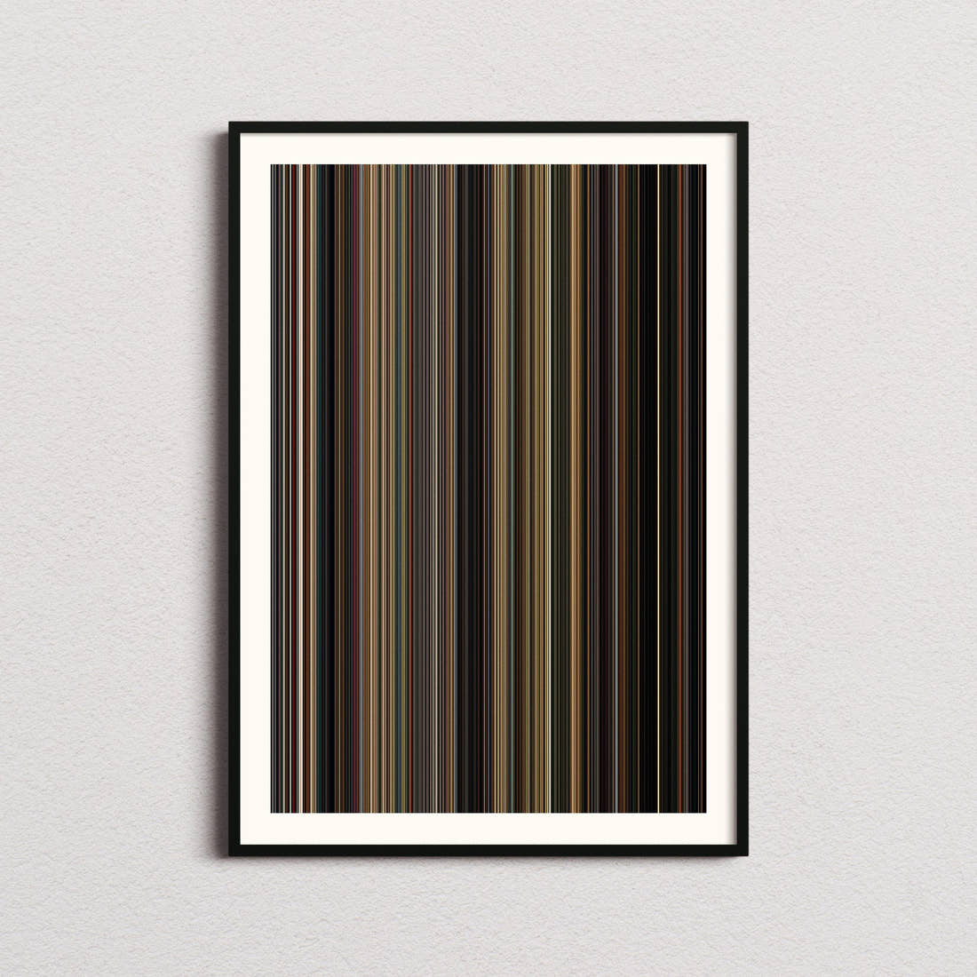 Once Upon a Time in Hollywood Movie Barcode Poster - Barcode Only