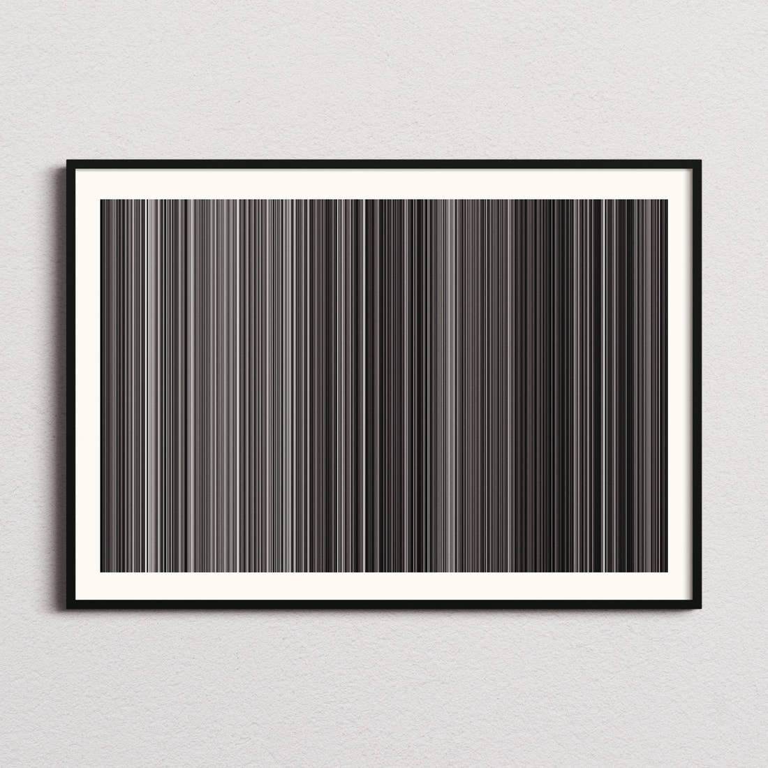 One Wonderful Sunday Movie Barcode Poster - Barcode Only