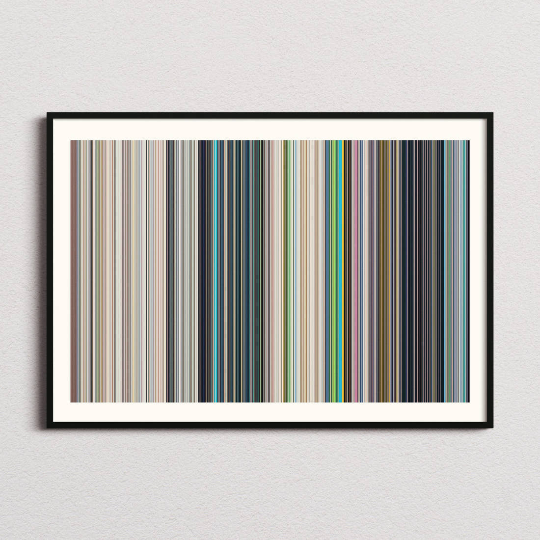 Only Yesterday Movie Barcode Poster - Barcode Only