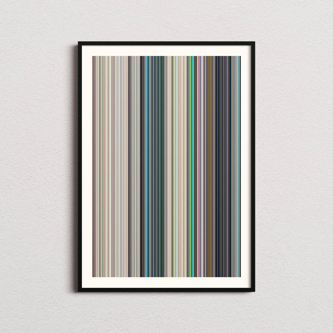 Only Yesterday Movie Barcode Poster - Barcode Only