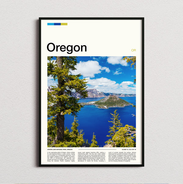Oregon - Crater Lake - Travel Print