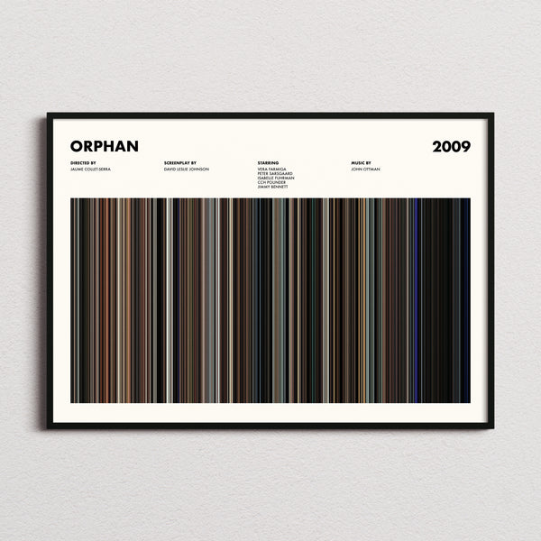 Orphan Movie Barcode Poster