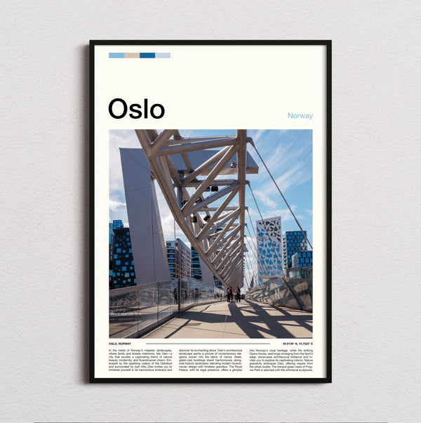 Oslo - Pedestrian Bridge - Travel Print