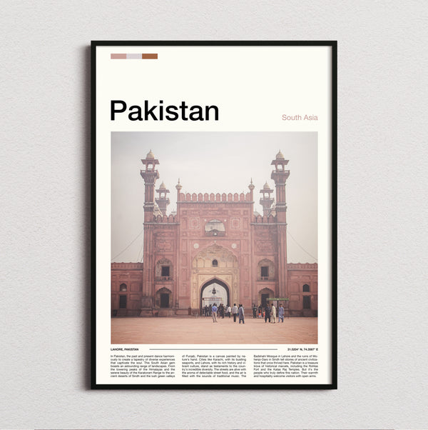 Pakistan - Badshahi Mosque Gateway - Travel Print