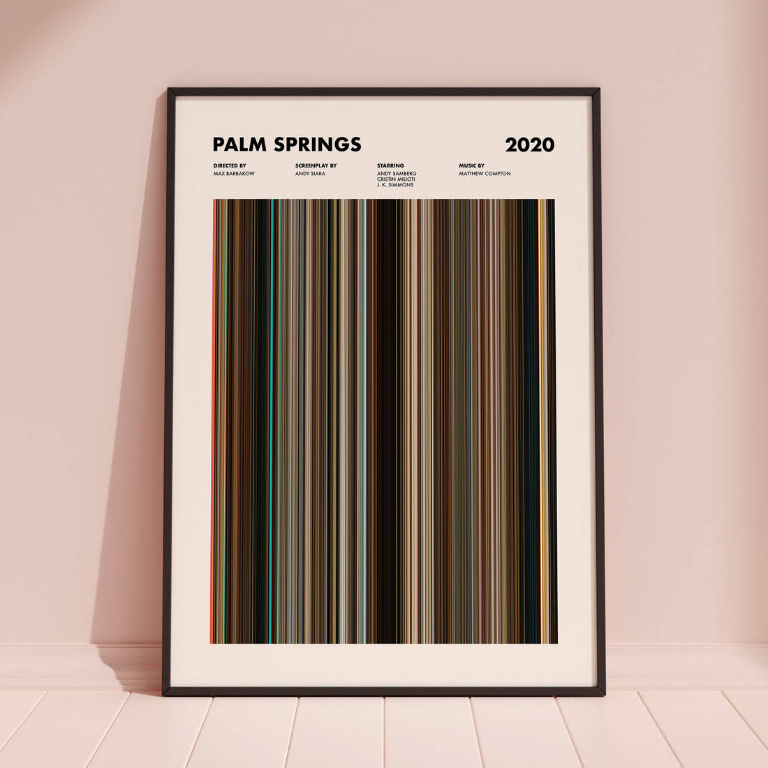 Palm Springs Movie Barcode Poster
