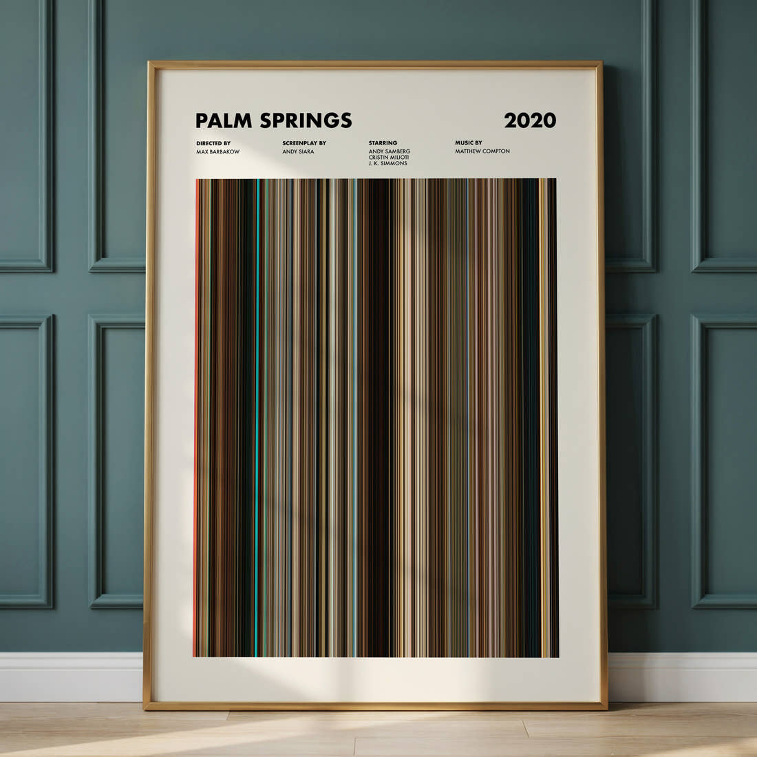 Palm Springs Movie Barcode Poster