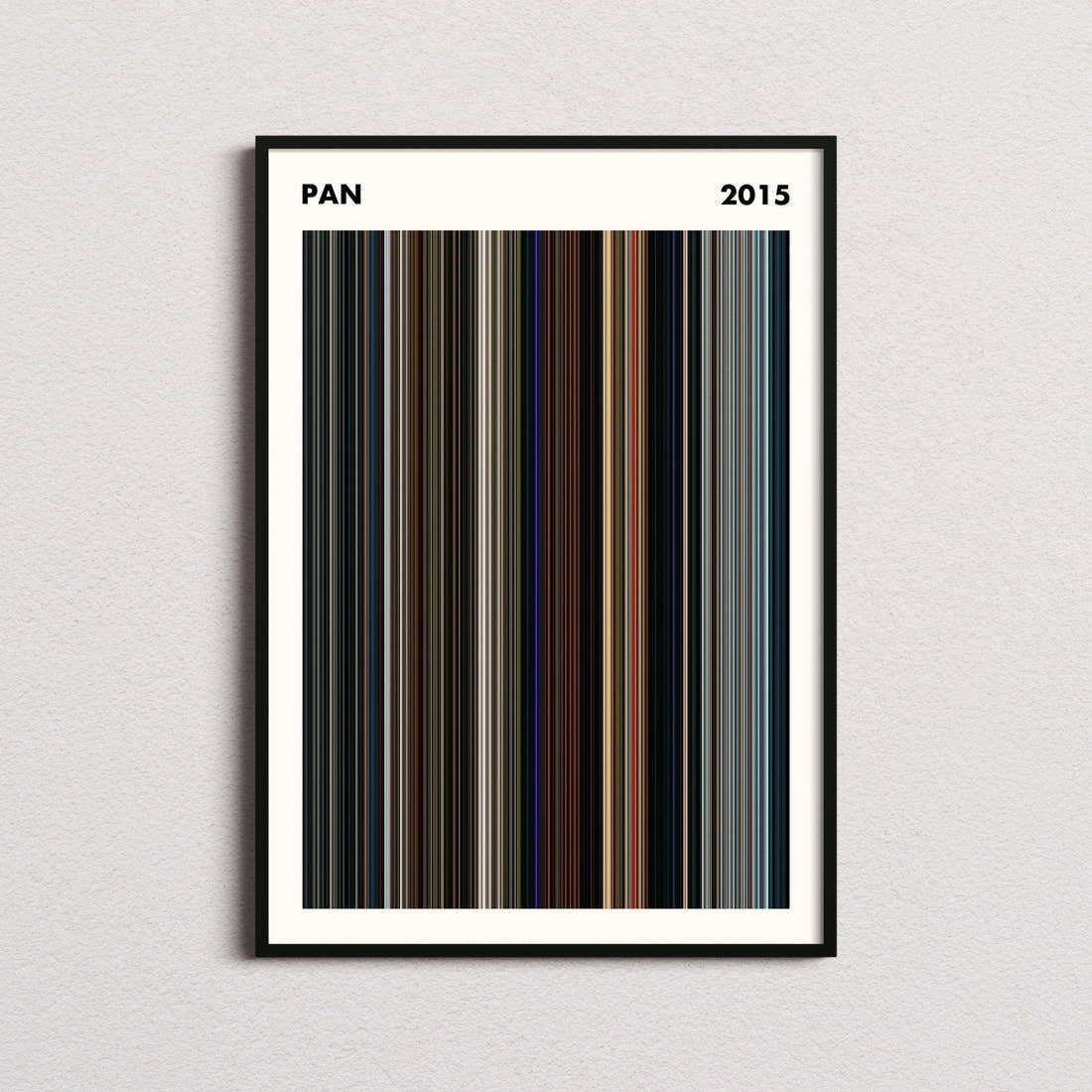 Pan Movie Barcode Poster - Simplified