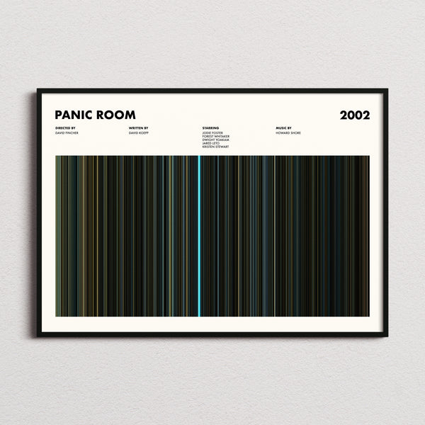 Panic Room Movie Barcode Poster