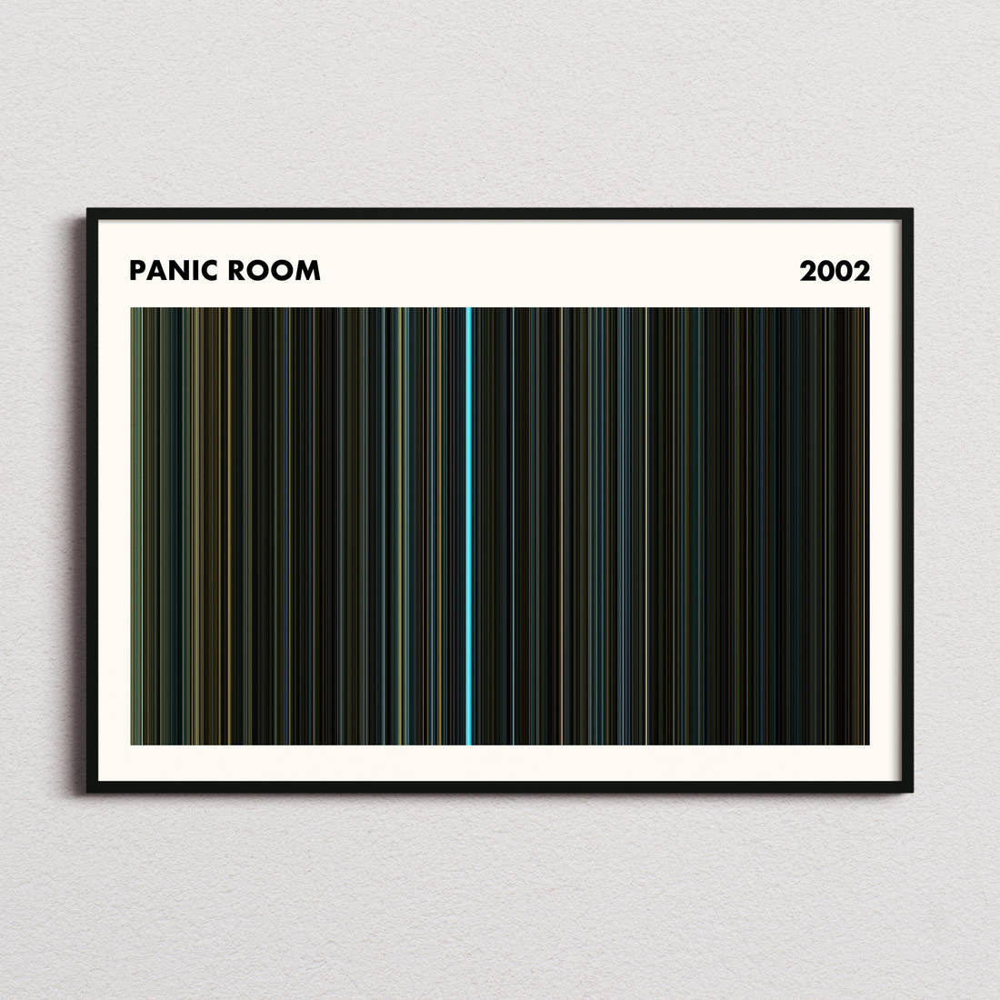 Panic Room Movie Barcode Poster - Simplified