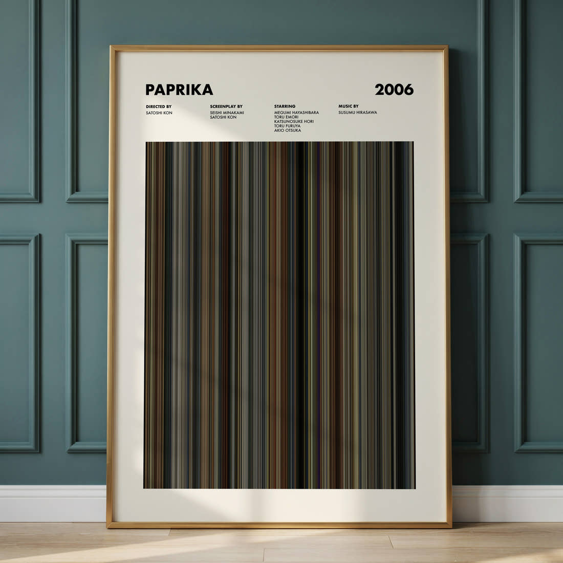 Paprika Movie Barcode Poster