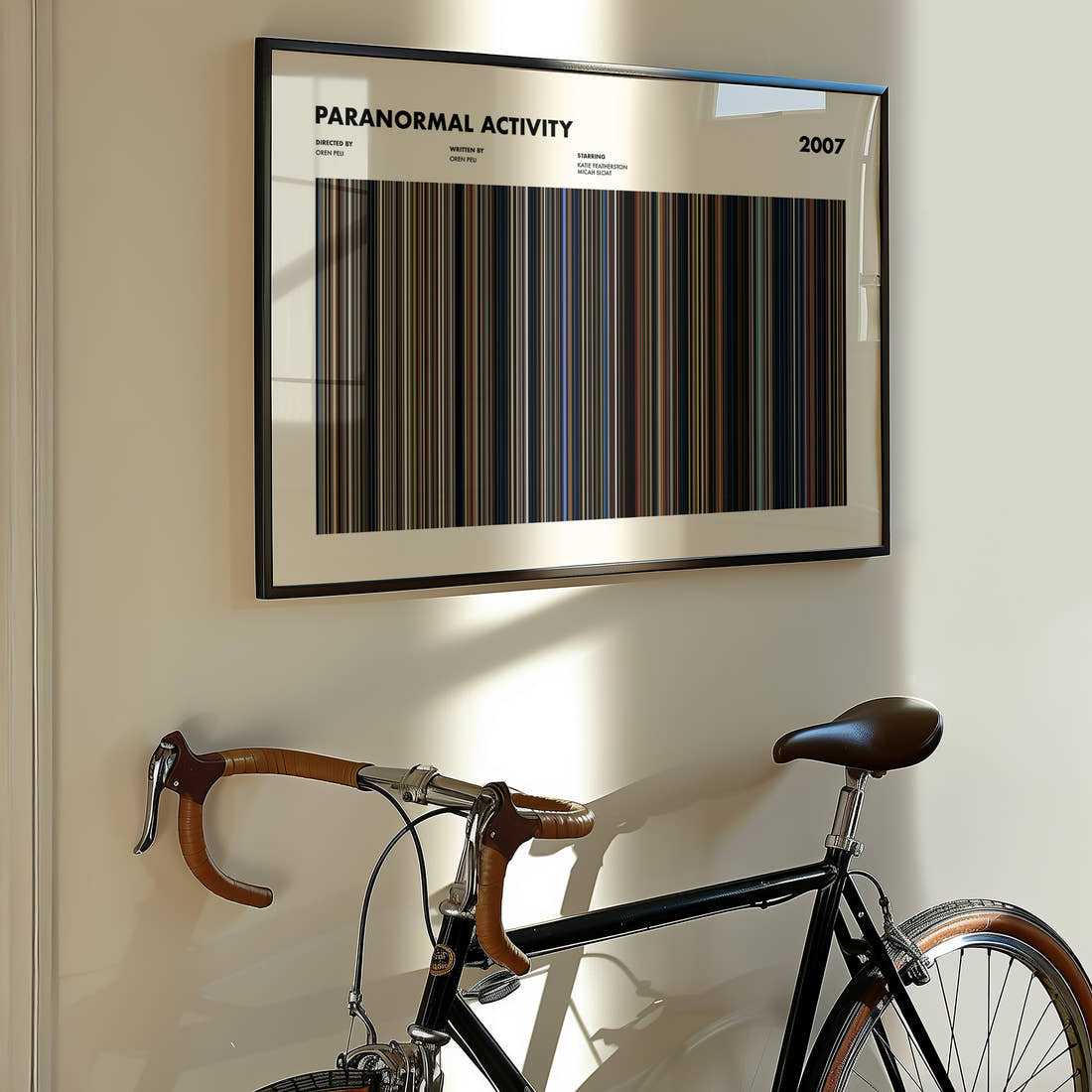 Paranormal Activity Movie Barcode Poster