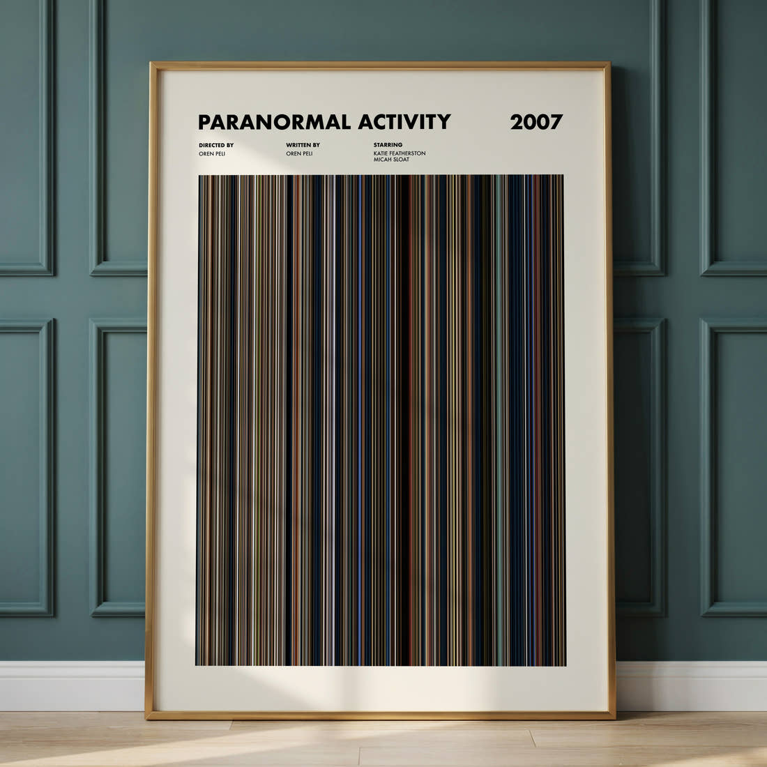 Paranormal Activity Movie Barcode Poster