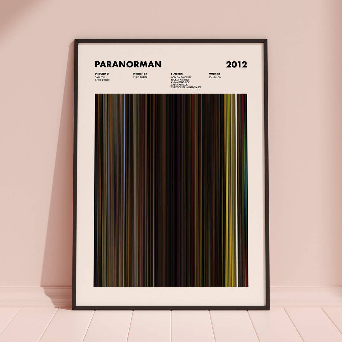 ParaNorman Movie Barcode Poster