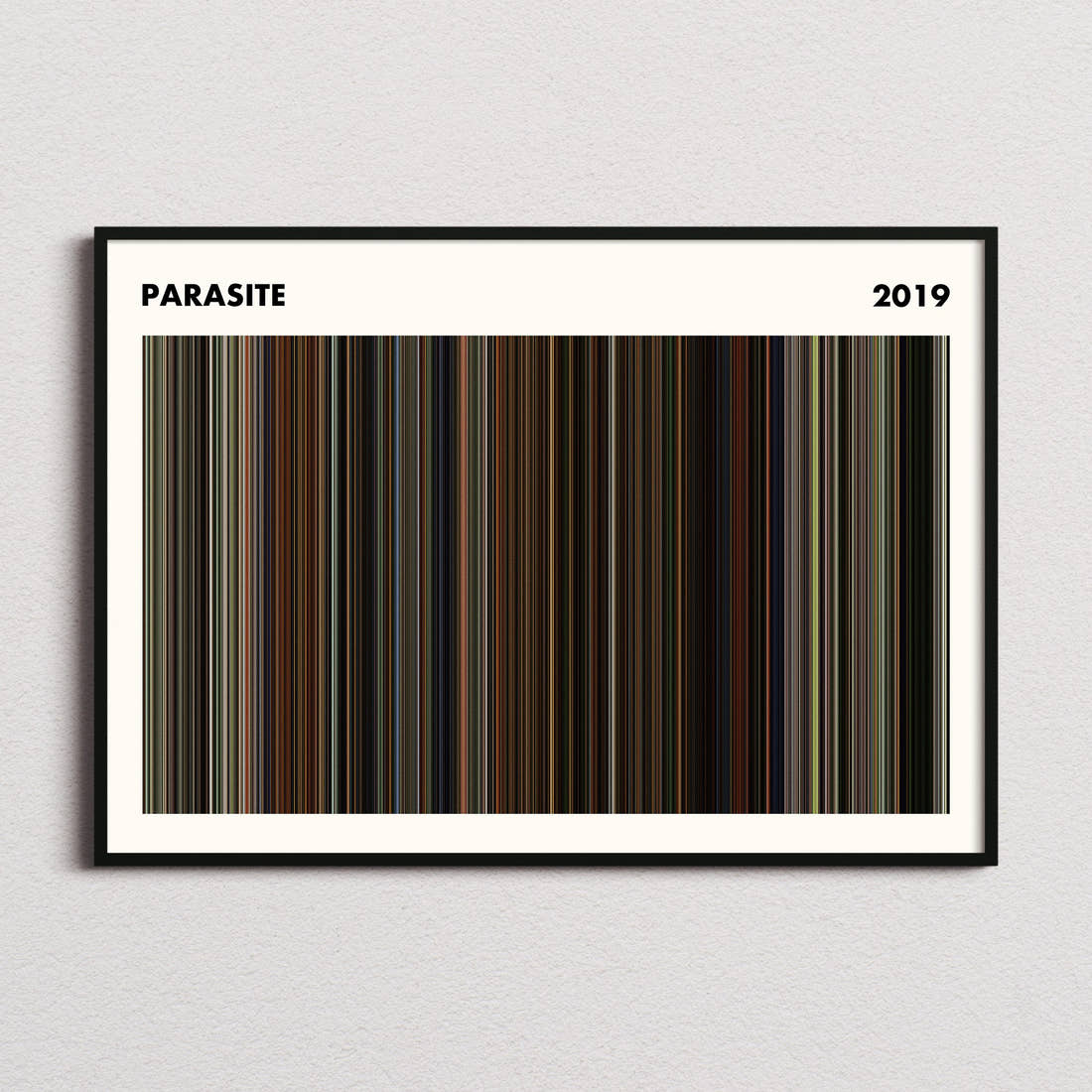 Parasite Movie Barcode Poster - Simplified