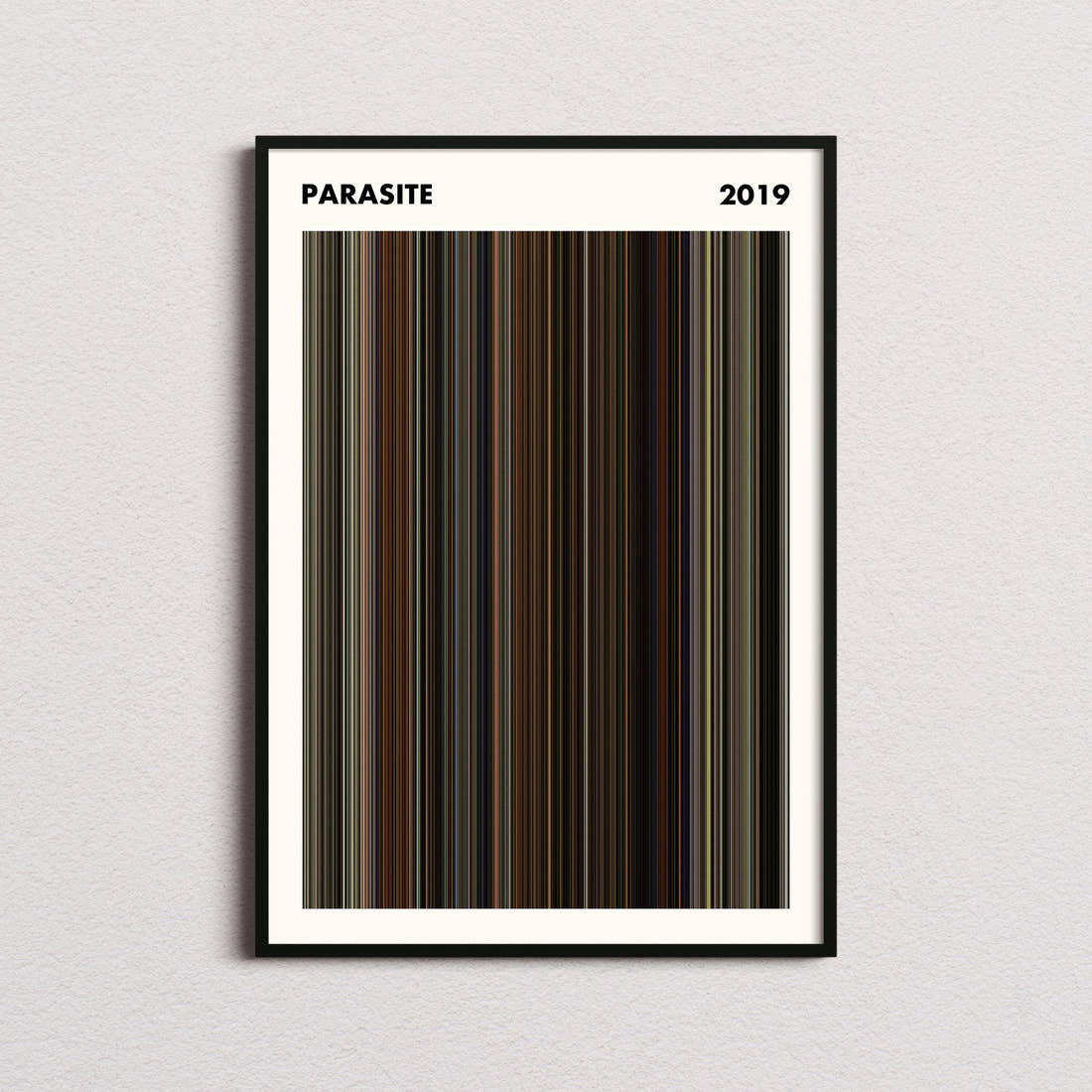 Parasite Movie Barcode Poster - Simplified