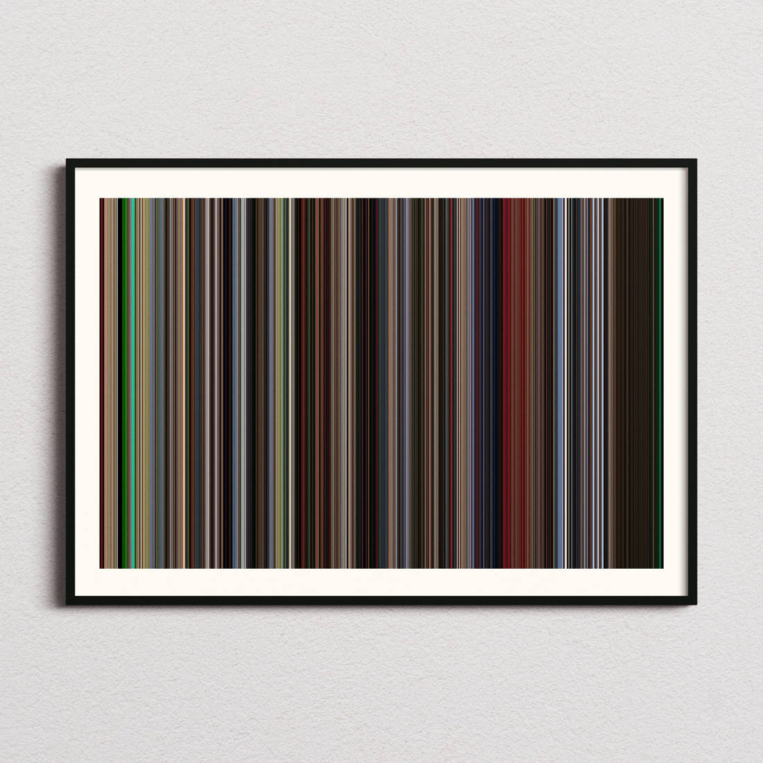 Paris, Texas Movie Barcode Poster - Barcode Only