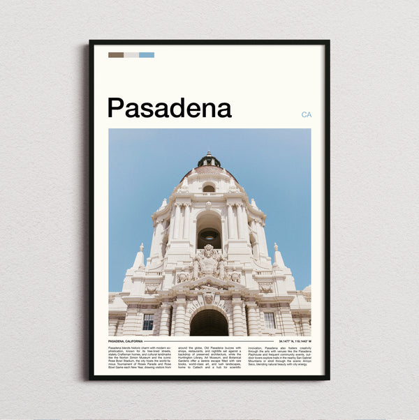 Pasadena - City Hall - Travel Print