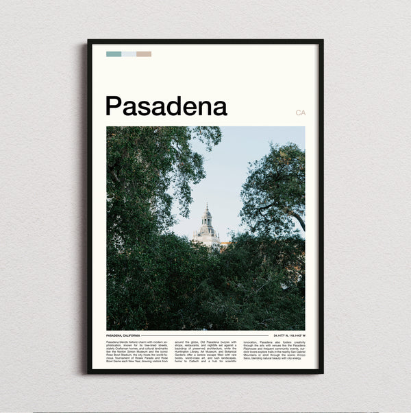 Pasadena - Dome Through Trees - Travel Print